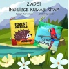 2 Kitap  Ingilizce Orman Hayvanları Ve Uçan Hayvanlar Kumaş Sessiz Kitap