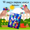 Sebzeler 10 Parça Parmak Kukla , Eğitici Oyuncak