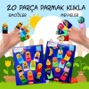 2 Set - 20 Parça  Emojiler Ve Meyveler Parmak Kukla