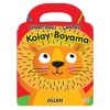 Aslan - Çıkartmalı-Çantalı Kolay Boyama