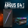 Gamdias Argus E4 Elite, 750W, Tempered Glass, Argb, 80+ Bronze, Atx Gaming Kasa