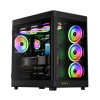 Gamdias Neso P1, Tempered Glass, 850W, 80+Bronze, Atx, Black Edition, Gaming Kasa