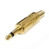 Dy-1017G Jack Fiş 3.5Mm Mono Erkek Gold Metal