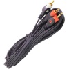 Powermaster 1. Kali̇te 2 Rca Erkek + 3.5 Mm Stereo Erkek Gold 10 Metre Ses Kablosu