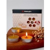 Petekoğlu (6 Adet) Tealight Mum Doğal Petek Balmumu Mum Standart Boy