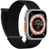 Microsonic Apple Watch Series 10 46Mm Hasırlı Için Kordon Woven Siyah