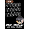 5 Pinli Yapışkanlı Askı Xenoty Design 3 Lü Set