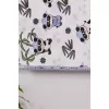 Mavi Bambu Desenli 95*120 Müslin Bebek Battaniyesi