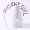 Pembe Renk Kristal Taşlı Parlak Birthday Girl Yazılı 16X17 Cm (4172)