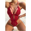 Şık Kırmızı Dantelli Babydoll Gecelik Brf1302