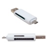 Usb To Micro Usb + Kart Okuyucu Otg Çevi̇ri̇ci̇ (4172)