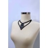 Damla Detaylı Şık Deri Choker, Deri Choker Kolye - 1410