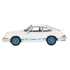 1/64 Porsche 911 Carrera Rs 2.7 Grand Prix White With Blue Livery