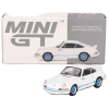 1/64 Porsche 911 Carrera Rs 2.7 Grand Prix White With Blue Livery