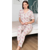 Alissa 6251 Kadın Çilek Desenli Patlı Pijama Takımı