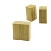 4.5X5Cm--Y:9Cm   2Pcs   Miknatisli İki̇z   Ahşap Bambu  Baharatlik - Tuzluk (4172)