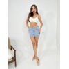 6831 Belt Denim Mini Skirt Low Waist-Mavi̇