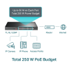 Tl-Sl1226P, 24 Port Poe, Megabit, + 2Port Gigabit Sfp, 250W, Yönetilemez, Rackmount Switch