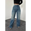 Lacivert Comfy Jeans Pantolon