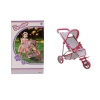 9614  3 Tekerlekli Pembe Gri Puset -