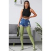 Kadın Siyah Çapraz Bağlamalı Crop Top Büstiyer