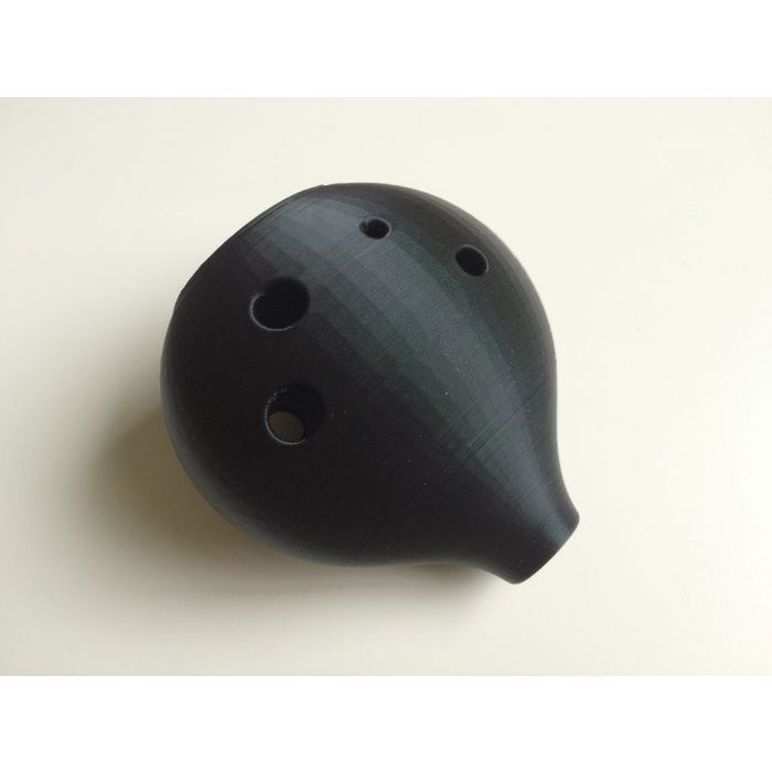 Ocarina Müzik Enstrümanı 6 Delikli Siyah 1012353