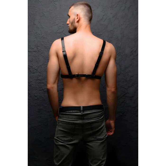 Erkek Göğüs Üzeri Deri Harness - M104