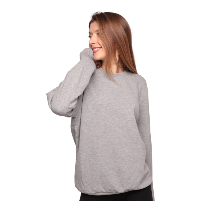 Bisiklet Yaka Kadın Sweatshirt 0149 Kod/renk: Gri