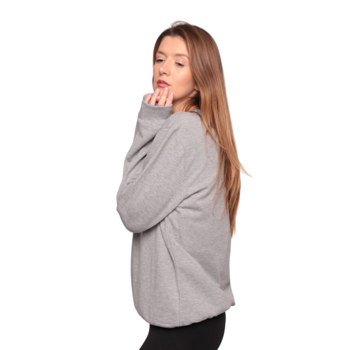 Bisiklet Yaka Kadın Sweatshirt 0149 Kod/renk: Gri