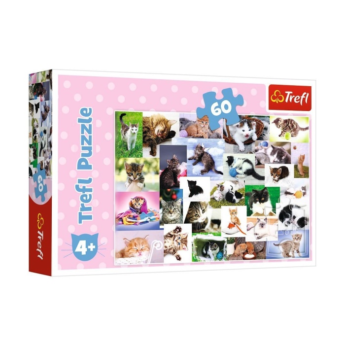 17332 Trefl/60 Puzzle Cats World Yapboz