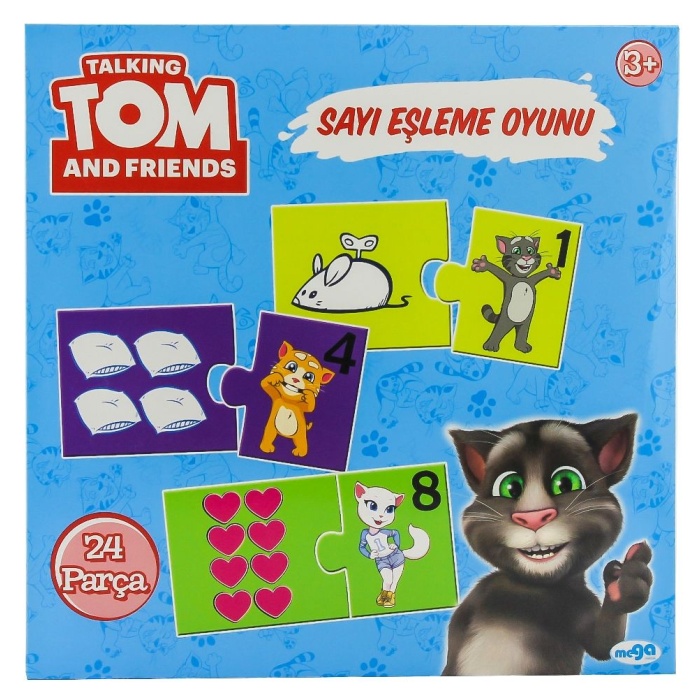 Konuşan Kedi Tom Sayı Eşleme Oyunu