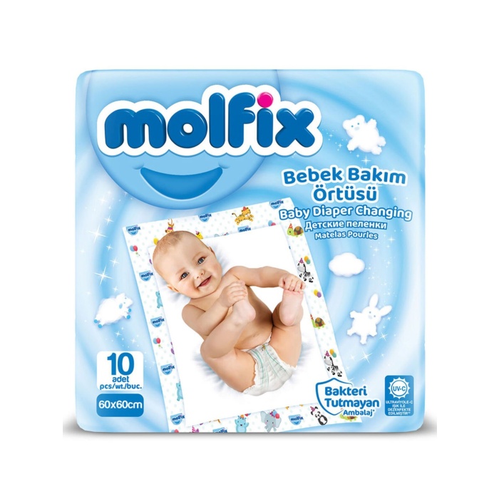 Molfix Bebek Bakım Örtüsü 60X60 10 Adet