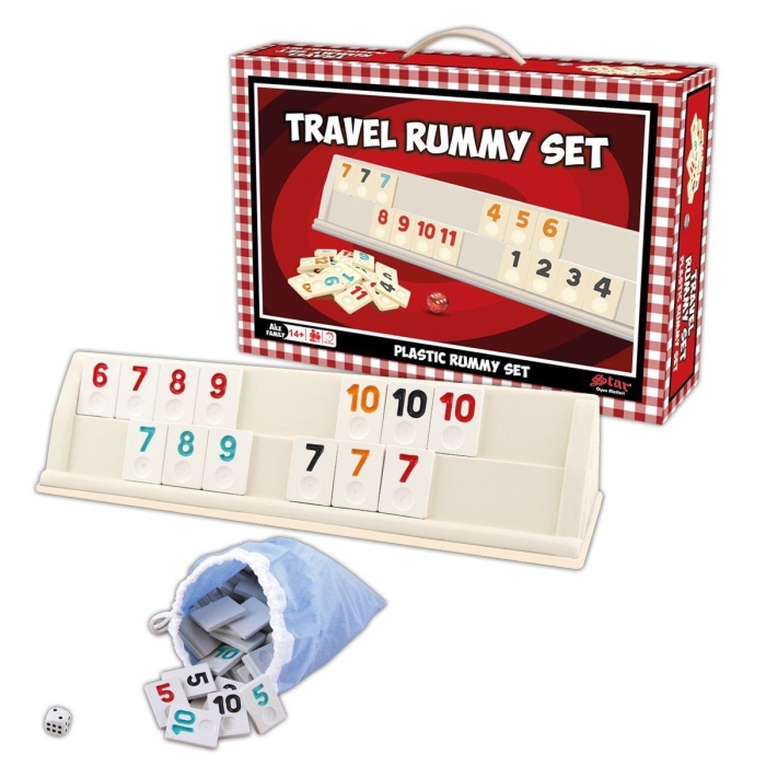 1010402 Travel Rummy Set ,star Okey