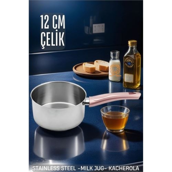 Teigen Çelik Kaçerola 12 Cm Paslanmaz