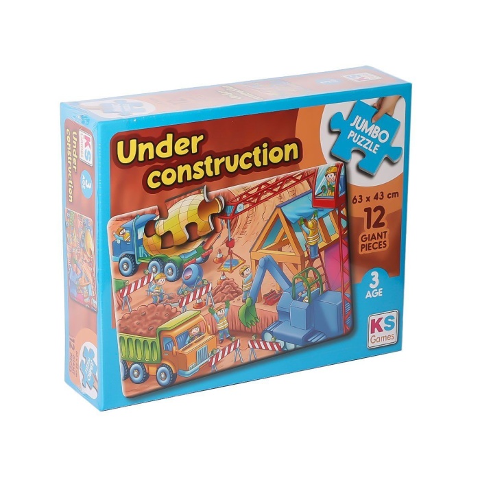 Jp 314004 Under Construction Jumbo Puzzle 12 Parça