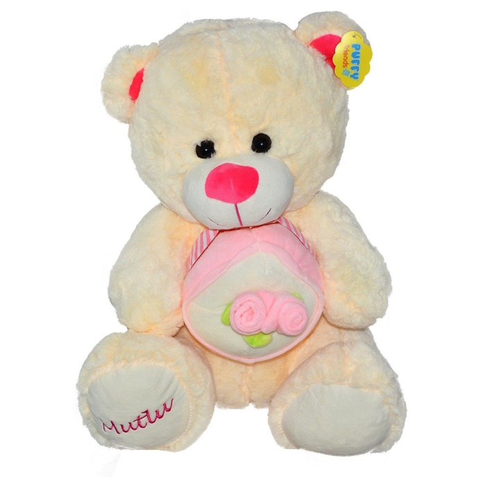 001527 Doğum Günü Pastalı Peluş Ayı 48 Cm