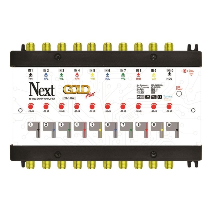 Next Ye-1020 Anten Santral Amplifier Yükseltici Ayarlı 30Db