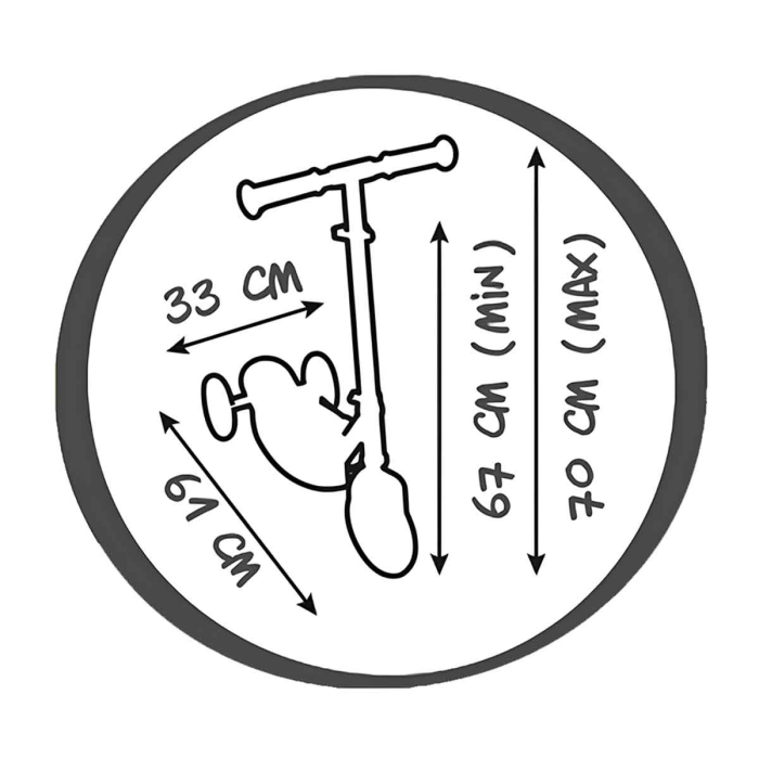 Ahşap 3W Katlanabilir Scooter 7600750908