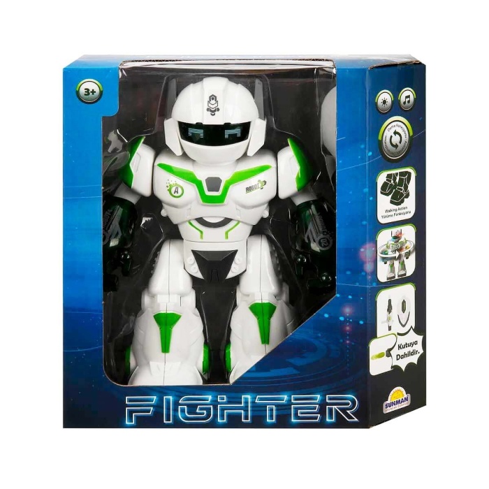 Sesli Ve Işıklı Robot Fighter 22 Cm