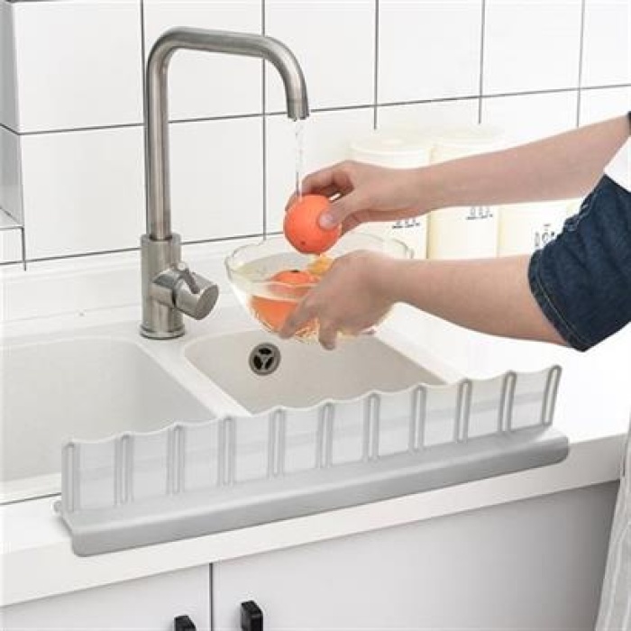 ® Vantuzlu Kauçuk Sıvı Su Sızdırmaz  Mutfak Banyo Duş Bariyeri Lavabo Kenar Tutucu Set