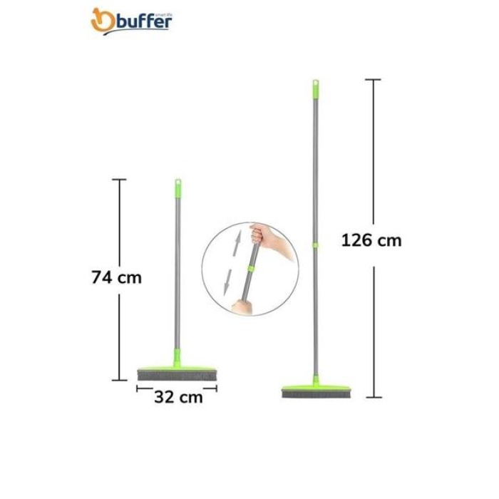 ® Kauçuk Uçlu Teleskopik Saplı Uzayabilen Temizlik Fırçası