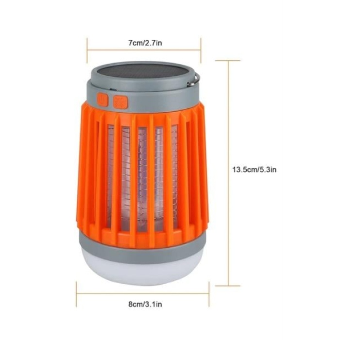 ® Askılı Solar Enerji Ile Şarj Olabilen Sinek Öldürücü Kamp Feneri Işıldak
