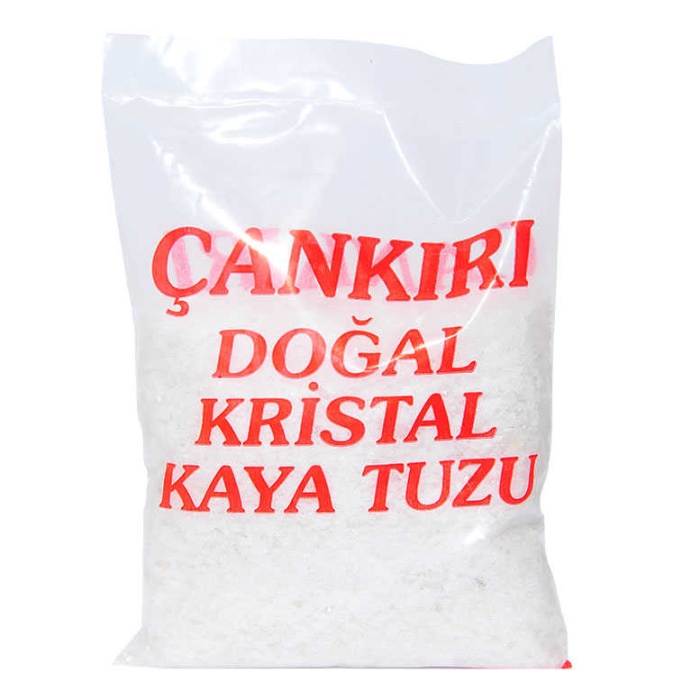 Yemeklik Doğal Kristal Kaya Tuzu Granül Çakıl Çankırı Beyaz 1000 Gr