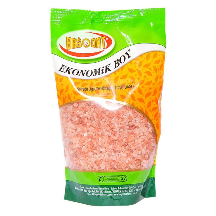 Yemeklik Himalaya Kaya Tuzu Sofrada Öğütme Kristal Çakıl Pembe 1000 Gr Paket