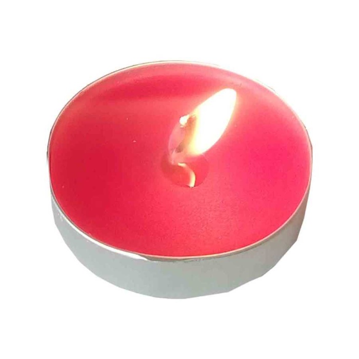 Tea Lights Kırmızı Mum 5 Li 1 Paket