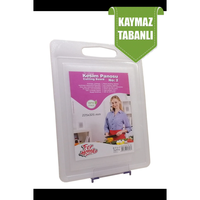 Kesme Tahtası Plastik Büyük Kesme Sunum Tahtası Kesim Panosu 225X325 Mm Turk-Fr-108