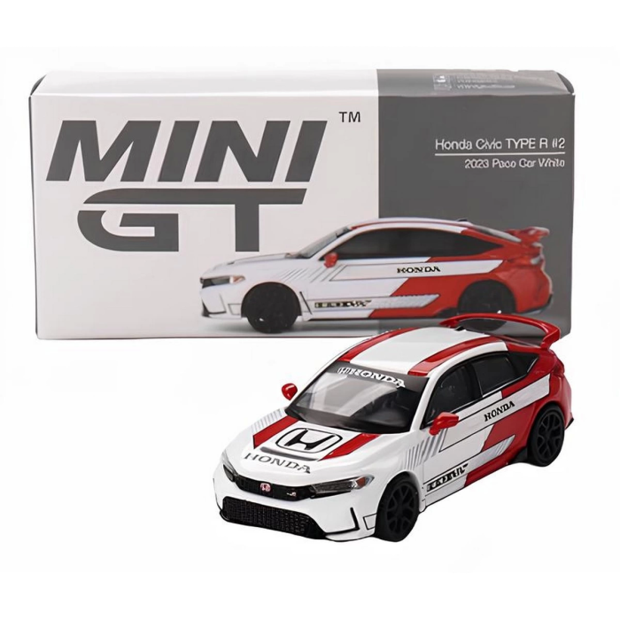 1/64 Honda Civic Type R #2 2023 Pace Car White