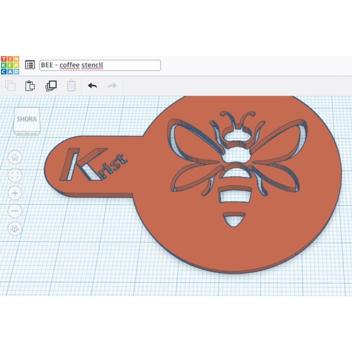 Bee - Kahve Şablonu P977489