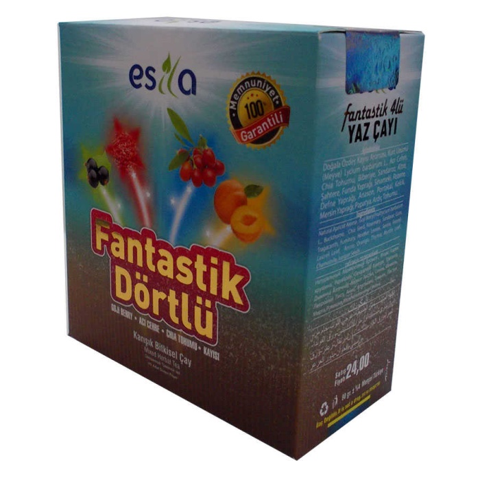 Fantastik Dörtlü Bitkisel Yaz Çayı 45 Süzen Poşet