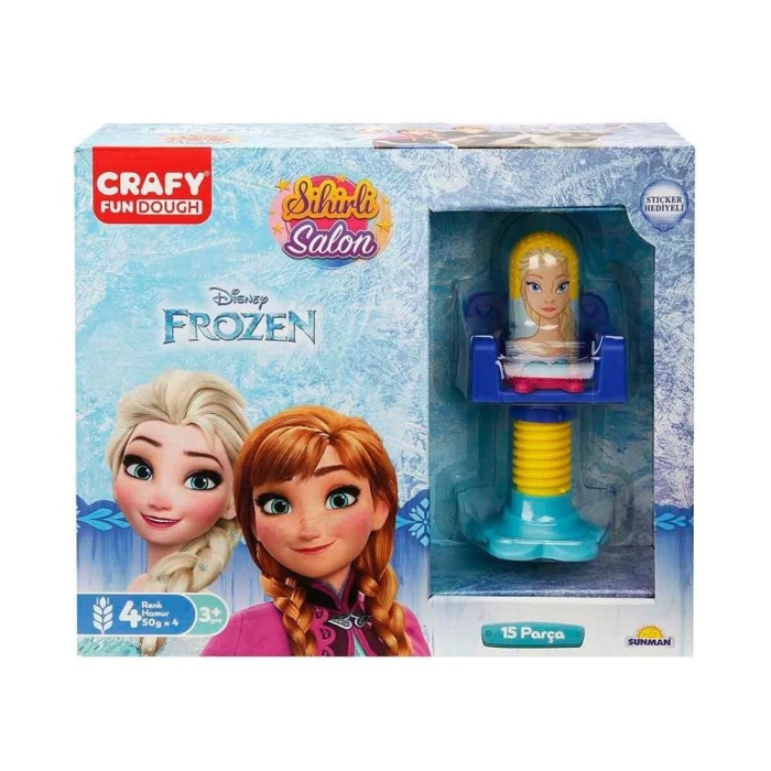 Crafy Frozen Sihirli Salon Oyun Hamur Seti 200 G 15 Parça